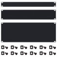 thumbnail image 1 of 3 Pieces 1U,2U,4U Blank Panel Metal Rack Mount Filler Panel Spacer 19 Inches Kit for Enclosure Server Rack Cabinet Black, 1 of 7
