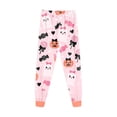 thumbnail image 6 of NOEGOEU Kids Cute Graphic Halloween Pajamas Boys Girls Long Sleeve Sleepwear Set 2 Piece 2-9 Years (Pink,4-5 Years), 6 of 8