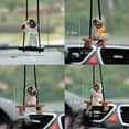 thumbnail image 6 of Lohuatrd Car Swing Astronaut Hanging Decoration Resin Craft Auto Rearview Mirror Cartoon Spaceman Pendant Ornament Interior Accessories, 6 of 8