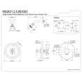 thumbnail image 2 of Kingston Brass KB2631EXSO Single-Handle Pressure Balanced Shower Faucet, Polished Chrome, 2 of 4