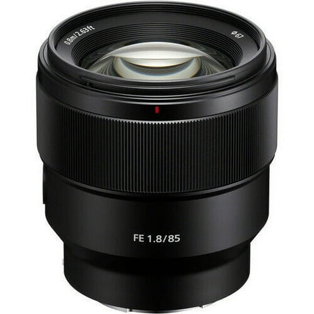 Sony - FE 85mm f/1.8 Telephoto Prime Lens for E-mount Cameras - Black
