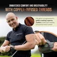 thumbnail image 5 of Copper Tech Golf Glove Men (2 Pack) | Copper Compression for Joint & Muscle Support | Non-slip Tacky Grip Palm | Premium Synthetic Leather, 5 of 7