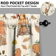 thumbnail image 3 of Fall Kitchen Curtains 39 Inch Short - 32Panel Set, Autumn Harvest Print, Rod Pocket Window Treatment for Thanksgiving, Farmhouse, Cafe, Living Room - Machine Washable, 3 of 4