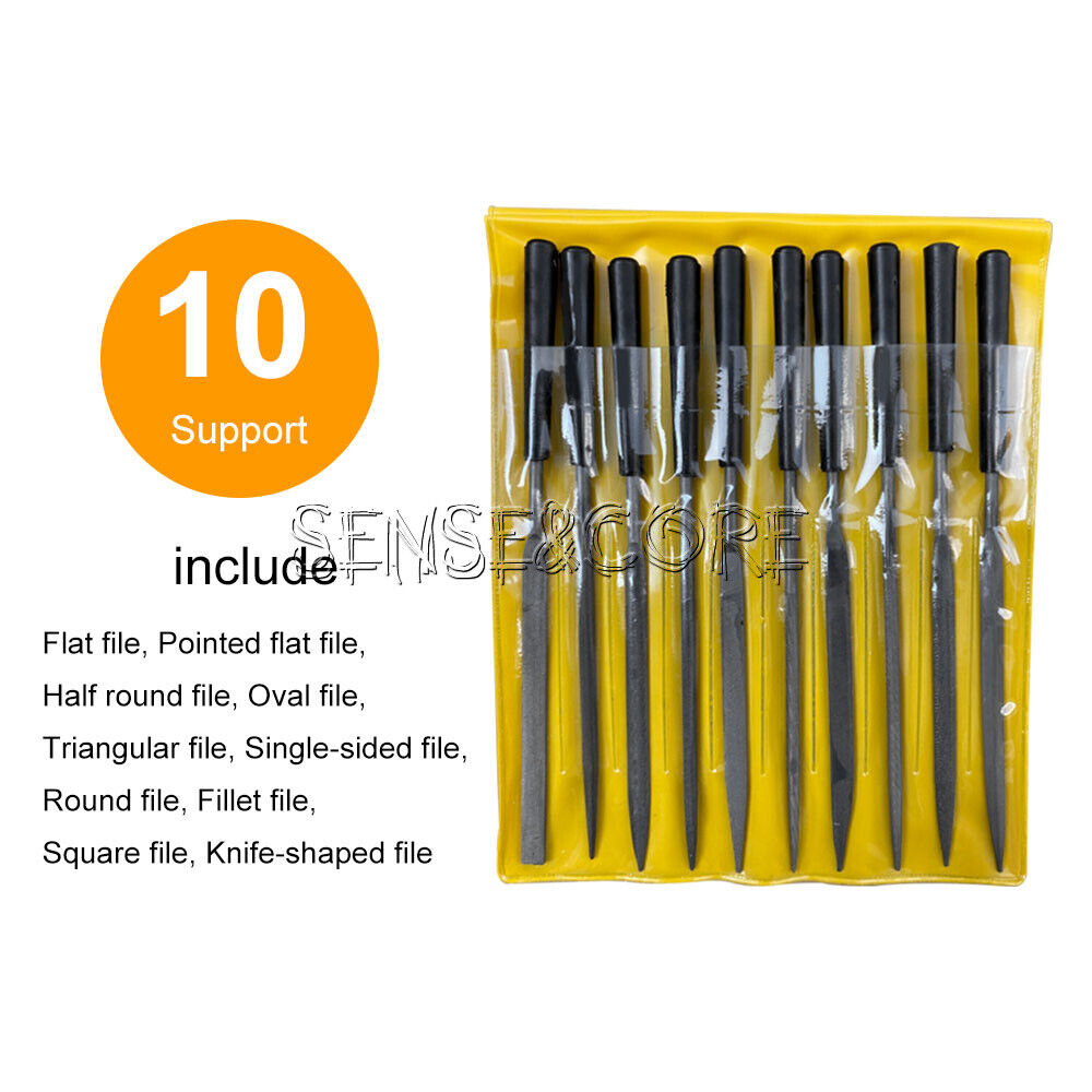 10X Mini Needle File Assorted Set DIY Wood Rasp Jewelry File Grinding