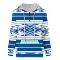 thumbnail image 5 of Puntoco Mujer Moda Impreso Blusa Manga Larga Tops Sudadera Bolsillos Con Capucha Puntoco Puntoco-1, 5 of 5