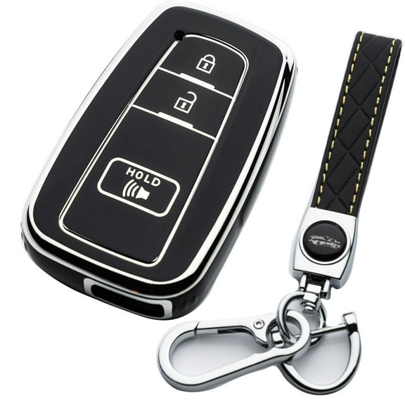 Silicone Key Fob Cover, Precision Fit for Toyota RAV4 (2016 - 2024), Camry, Prius, Prado - Durable, Stylish, Anti - Scratch, Shockproof, Easy - Grip Protection