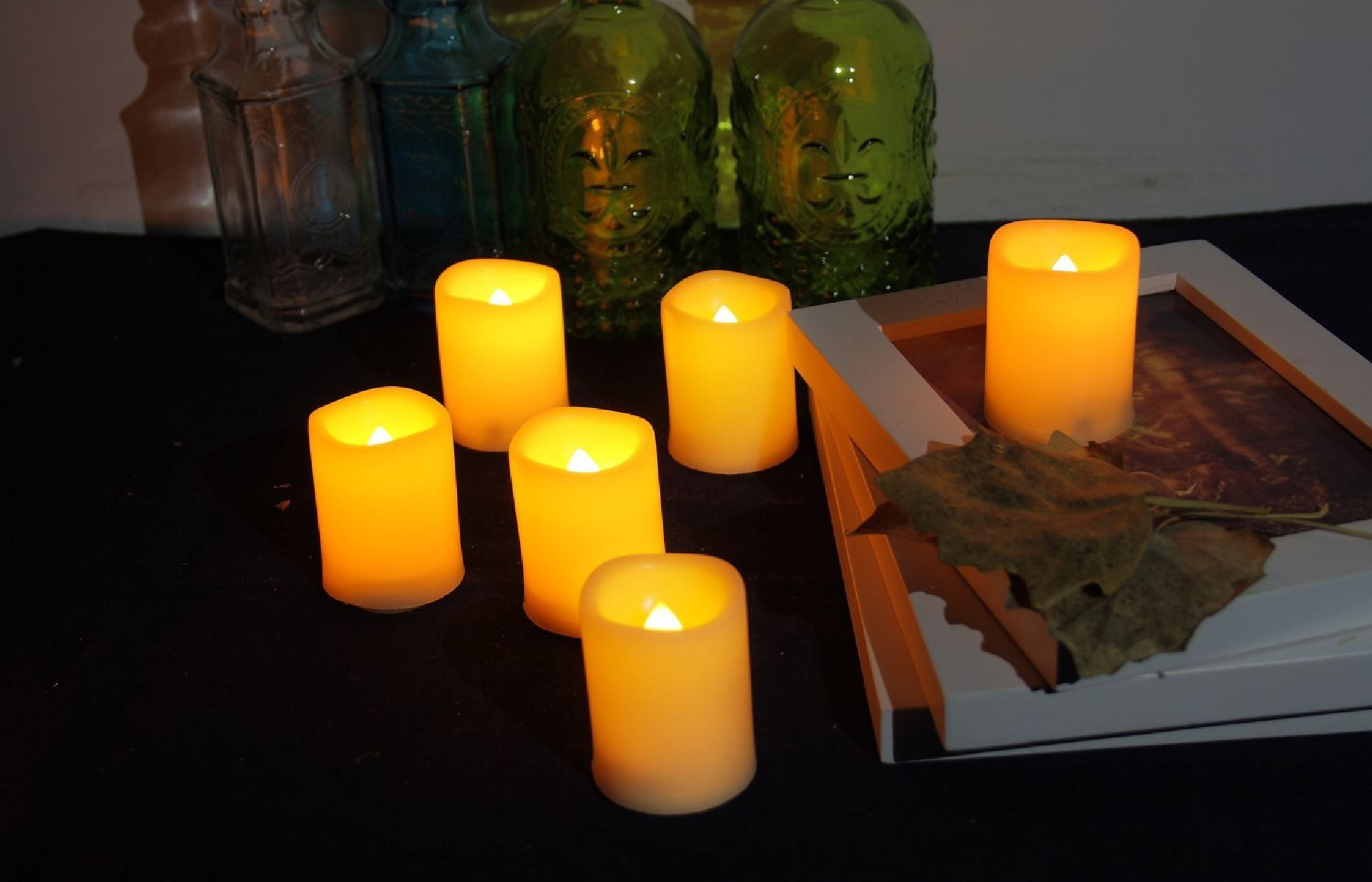 Candle Choice Set of 6 Flameless Votive Candles with Remote and Timer