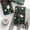 Dark Green Christmas, variant on Gift Wrapping Paper Roll 58" x 23", Printed Gift Wrap, Easy Cut & Fold, Durable Paper for Birthday, Holiday, Party and DIY Crafts,1 Roll