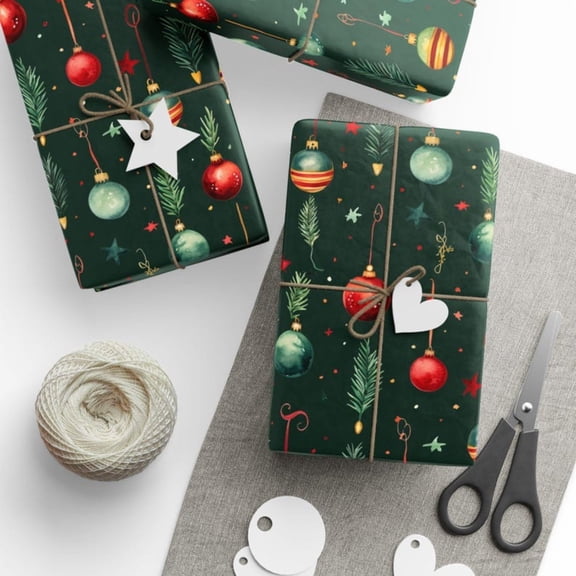 Gift Wrapping Paper Roll 58" x 23", Printed Gift Wrap, Easy Cut & Fold, Durable Paper for Birthday, Holiday, Party and DIY Crafts,1 Roll