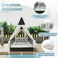 thumbnail image 4 of Outdoor sofa bed terrace bed, adjustable outdoor double -day light bathroom, for the beach of the terrace swimming pool, cream, 4 of 26