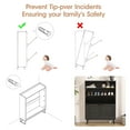 thumbnail image 6 of Veanerwood Farmhouse Freestanding Shoe Cabinet with 2 Flip Drawers for Entryway, Black, 6 of 10