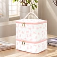 thumbnail image 5 of Double Layer Travel Makeup Bag Large Capacity Nail Polish Storage Bag Cosmetic Case Organizer for Women Travel Accessories Organizer (Style A), 5 of 10