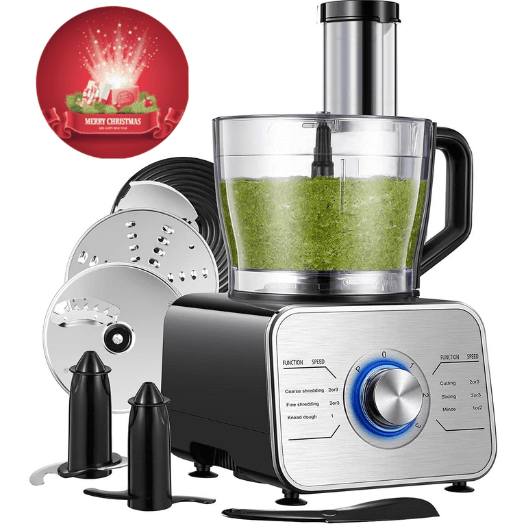 Kitchen HQ 12- & 5-Cup Bowl Induction Motor Food Processor