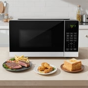 Sunmaki 0.7 Cu Ft Microwave Oven with Easy Clean, 9 Auto Menus & LED Lighting