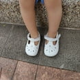 thumbnail image 2 of Soft Sole Leather Baby Shoes - Infant Baby Walking Shoes Moccasinss Rubber Sole Crib Shoes, 2 of 6