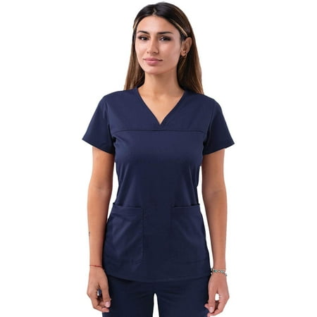 

Adar Pro Scrubs For Women - Sweetheart V-Neck Scrub Top