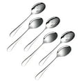 thumbnail image 1 of Bearachild Juego de cucharas para servir, ligero y portátil, almacenamiento práctico, Idea de regalo, servicio de acero inoxidable Cocina y Comedor Plata, 1 of 6