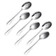 thumbnail image 1 of Matsuzay Juego de cucharas para servir de acero inoxidable, Idea de regalo para cualquier ocasión, almacenamiento versátil y práctico, seguro Cocina y Comedor Plata, 1 of 6