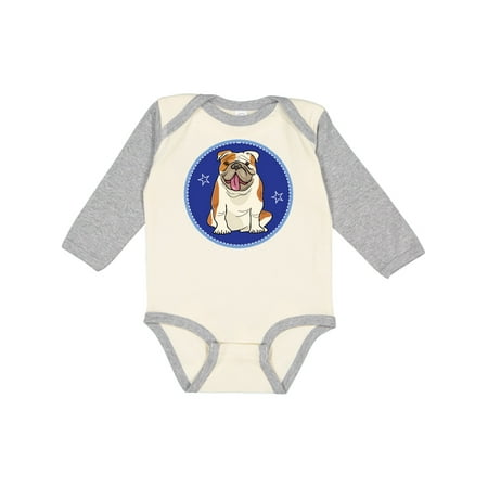 

Inktastic Bulldog Dog Funny Puppy Gift Baby Boy or Baby Girl Long Sleeve Bodysuit