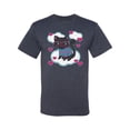 thumbnail image 2 of Wild Bobby, Cute Geek Smart Kitten Cat Wearing Glasses, Animal Lover, Men Graphic Tees, Vintage Heather Navy, 3XL, 2 of 3