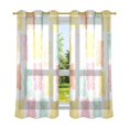 thumbnail image 6 of Yayeee Window Curtains Light Filtering 63"x42" Grommet Panel Pair Home Living Room Decor, Cute Gummy Bears Pattern, 6 of 7