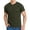 Green, variant on Men's Short Sleeve Henley Solid Waffle Knit Muscle Shirt Slim Fit Crew Neck T-Shirt Tees Casual Summer Lightweight Quick Dry Gym Sport Black Small