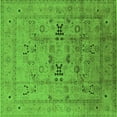 thumbnail image 1 of Ahgly Company Indoor Square Oriental Green Traditional Area Rugs, 4' Square, 1 of 4