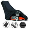 thumbnail image 2 of Lawn Mower Cover, Waterproof UV-Resistant Storage Slip on Cover for Riding Lawn Mower with Deck up to 72", Black, 2 of 8