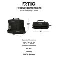 thumbnail image 6 of RTIC 5 Qt 8-Can Collapsible Soft-Sided Cooler with Bottle Opener, Black, 6 of 8