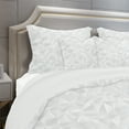 thumbnail image 4 of Designart Ensemble de Literie Scandinave 'Abstract White Geometry Pattern' - Housse de Couette et Shams, 4 of 4