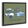 thumbnail image 4 of Stupell Industries Throwing Golf Clubs Novelty & Humor Painting Black Floater Framed Canvas Art Print Wall Art, 21 x 17, 4 of 10