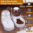 thumbnail image 2 of Juego automático de comedero y dispensador de agua para perros y gatos, juego de comedero y bebedero para perros por gravedad con tazón de comida para mascotas, dispensador de agua y comida para, 2 of 5