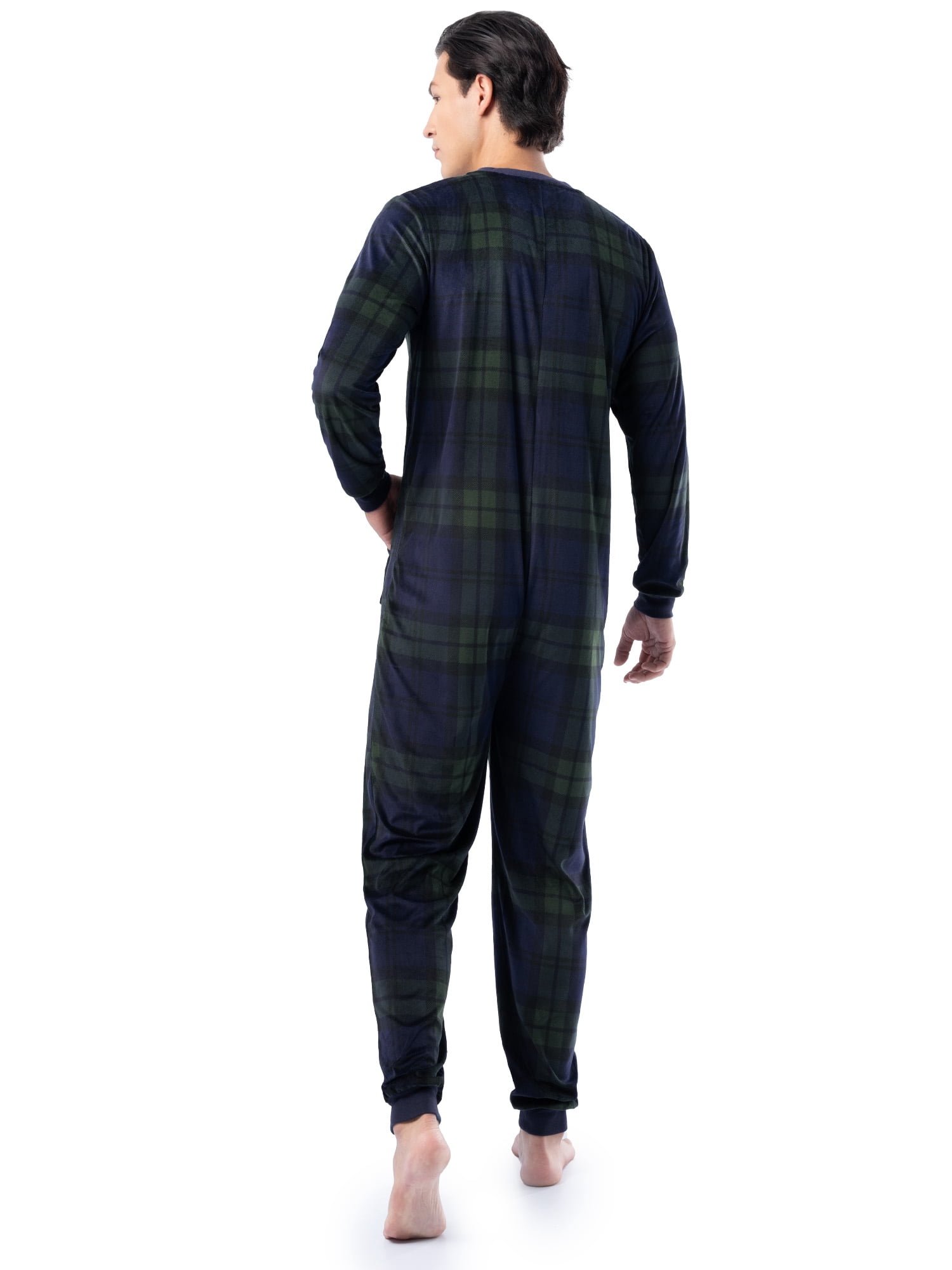 Fruit of the Loom Men's Solid & Printed Pajama Union Suit, Sizes S-5XL