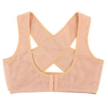 - Women\'s Top-Quality Adjustable Underwear Lady Chest Breast Support Belt Band Posture Corrector Brace - L Nude
