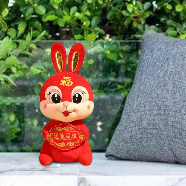 Muñeca de conejo del zodiaco CUTICAT peluche decorativo 26cm
