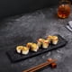 thumbnail image 1 of Platos de Plástico para Servir Sushi de 29,5 X 9,4 Cm, Rectangulares, Antideslizantes y Apilables | Bandeja de Plástico Ligera y Duradera para Aperitivos, Quesos, Embutidos, Pasteles y Postres, Ideal, 1 of 6