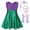 B007-Green, variant on Marendyee Princess Dress Costume Dress up Clothes Cosplay Halloween Birthday Party 5-6 Years
