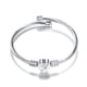 thumbnail image 1 of Pulsera de alambre de acero inoxidable con 26 letras para mujer, regalo para mujer, pulsera con forma de corazón, collar, 1 of 3