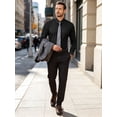thumbnail image 6 of Youclos Men's Dress Shirt 4‑Way Stretch Wrinkle‑Free Long Sleeve Solid Business Casual Button Down, Slim Fit, 6 of 8