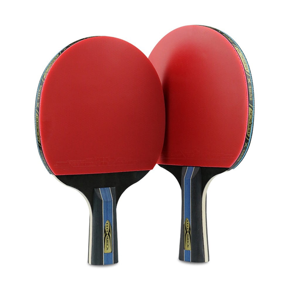 Splihome Perfect for Players of All Levels Our Double Face Pimples in Sticky Rubber Table Tennis Racket with Seven Layer Wood,Long Handle