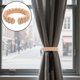 thumbnail image 2 of alzapaños trenzados para cortinas: alzapaños bohemios tejidos a mano, decorativos, estilo rústico, estilo granja., 2 of 6