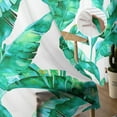 thumbnail image 5 of Sheer Curtains 72 inches Long, Tropical Plant Banana Leaf Texture Water Color Light Filtering Sheer Window Curtains Rod Pocket Voile Drapes for Bedroom Living Room, 52"W x 72"L 2 Panels, 5 of 7