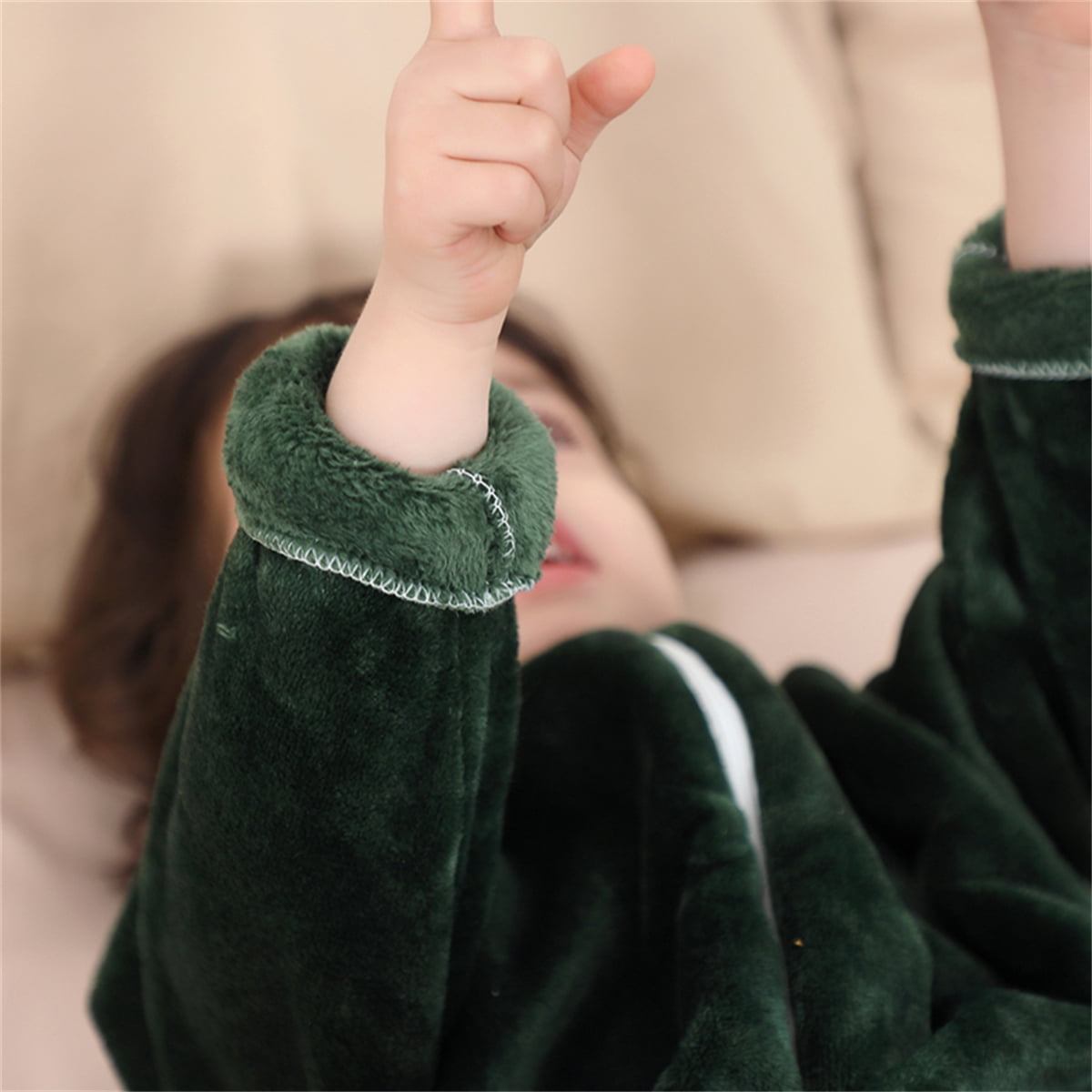 ATAIKU Toddler Sleeping Sack 9M-6T Winter Warm Flannel 2-Way Zipper Baby Sleep Sack with Feet, Infant Animal Dinosaur Wearable Blanket