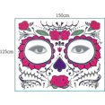 thumbnail image 1 of Day Of The Dead Face Tattoo Stickers Personality Masquerade Funny Makeup Stickers, 1 of 2