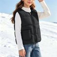 thumbnail image 3 of StSilkitty Puffer Vest for Boys Girls Zip up Sleeveless Crewneck Jacket Vests Fall Winter Lightweight Outdoor Warm Coats, 3 of 6