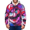 thumbnail image 6 of Lsque Mario for Mens Full-zip Hoodie, Zip-up Pullover Hooded Sweatshirt, Kangaroo Pocket Hoodie Ideal for Daily Wear, Travel, and Home-XX-Large, 6 of 8