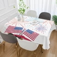 thumbnail image 5 of Coolnut Independence Day Rectangle Tablecloth Spill-Proof Polyester Table Cloth Table Cover for Kitchen Dining Picnic Holiday Party Decoration,54"x54", 5 of 7
