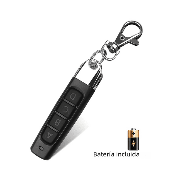 433MHZ Garage Door Remote Control Keychain Remote Control Duplicator Code Cloning Car Key Black