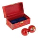 thumbnail image 4 of 2 bolas de masaje con caja de almacenamiento, bolas chinas Baoding para fortalecer las manos y las muñecas. Gossip Colorido Rojo, 4 of 9
