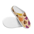 thumbnail image 3 of Fotbe Acorn Autumn Fall Leaf Leaves Pattern Women's Fuzzy Curly Fur Memory Foam Loafer Slippers Indoor Outdoor Slippers Winter Home Shoes-39/40, 3 of 7